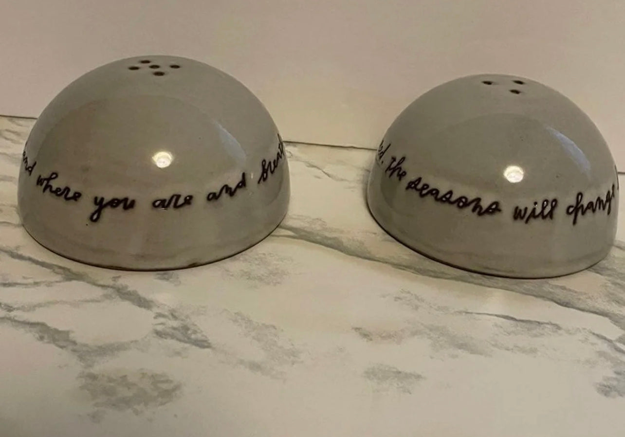 Rae Dunn Sentiment Spice Shakers Set of 2