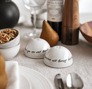 Rae Dunn Sentiment Spice Shakers Set of 2