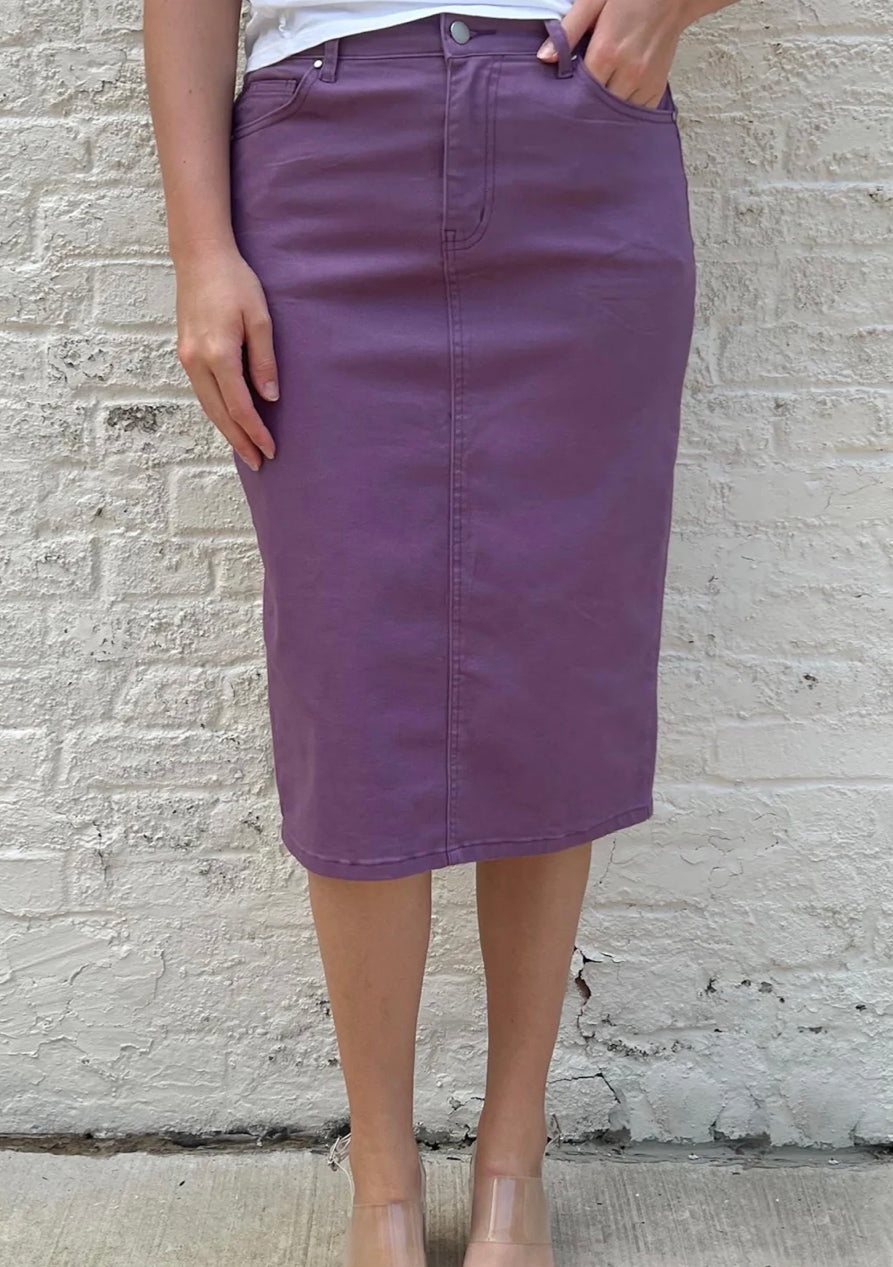 Cute Lavender Skirt - Denim Skirt - Mini Skirt - Purple Skirt - Lulus